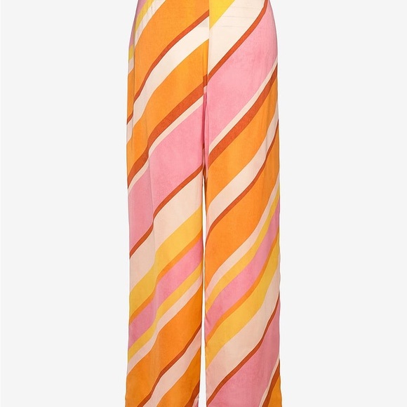 MANGO Regular Pleat-Front Pants 'Odilia' in Orange - Picture 2 of 5